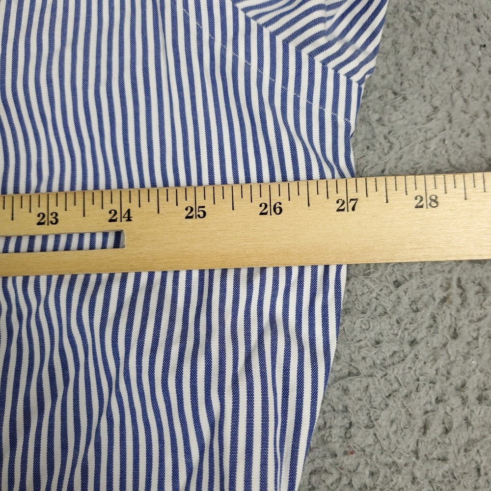 Ralph Lauren Shirt Mens Size 16.5 Blue Striped Dress Button Up Long Sleeve * - Picture 6 of 8
